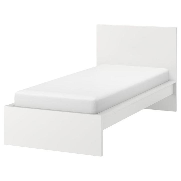 Bed MALM 90x200cm inclusief matras, Kinderen en Baby's, Kinderkamer | Bedden, Zo goed als nieuw, 180 cm of meer, 85 tot 100 cm