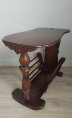 Vintage massief houten bijzettafeltje, Ophalen, Gebruikt