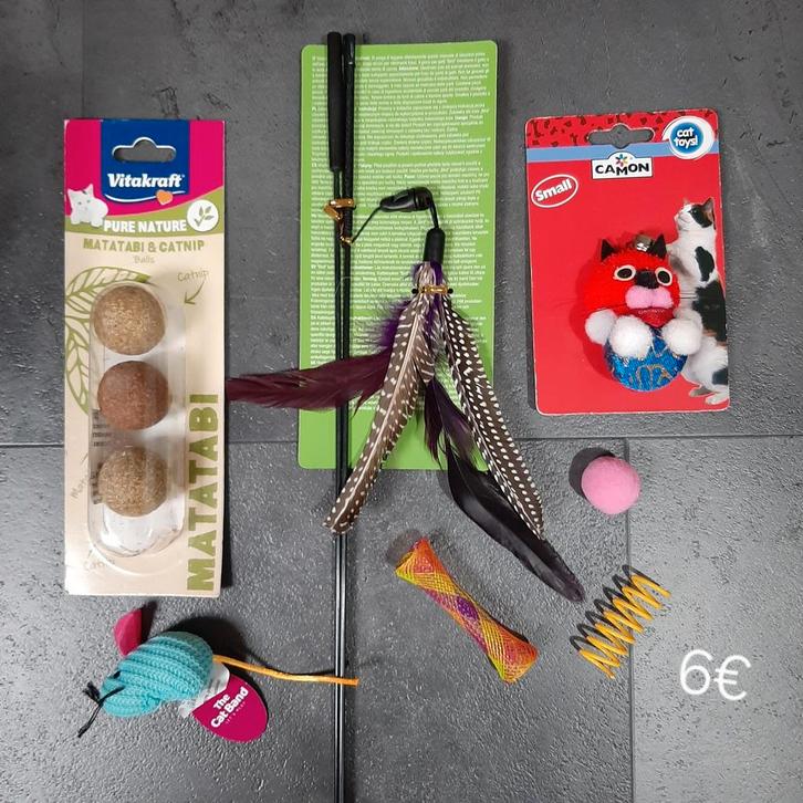 Kattenspeelgoed set nr 1, Dieren en Toebehoren, Kattenspeelgoed, Nieuw, Ophalen of Verzenden
