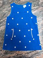 Mt 82 Blauwe jurk zonder mouwen witte bolletjes, Jurkje of Rokje, Meisje, Gebruikt, Ophalen of Verzenden