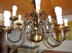 lot van 7 lusters, met spaarlampen, Ophalen, Gebruikt, Glas