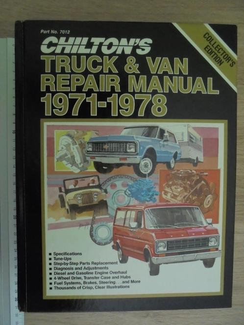 CHILTON repair manual for U.S. pick-up trucks 1971 - 1978, Auto diversen, Handleidingen en Instructieboekjes, Ophalen of Verzenden