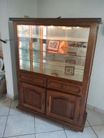 Vitrinekast verlicht met spiegel glas, Ophalen of Verzenden, Zo goed als nieuw, Glas