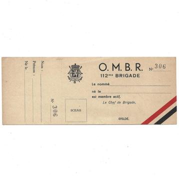 Carte de membre OMBR disponible aux enchères