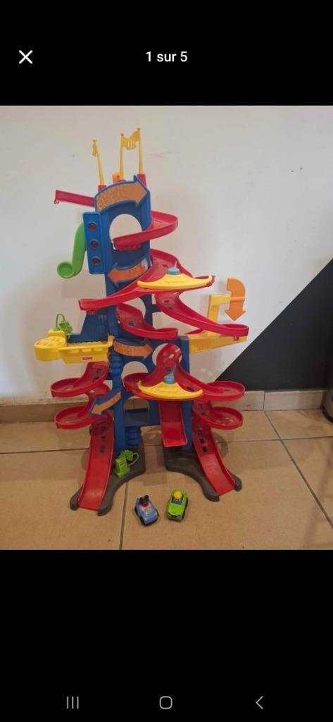 Garage Fisher Price Little people, Kinderen en Baby's, Speelgoed | Fisher-Price, Gebruikt, Auto of Voertuig, Met licht, Met geluid