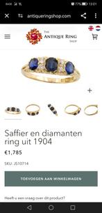 Ik zal goud verkopen en ruilen, Handtassen en Accessoires, Ringen, Ophalen of Verzenden, Zo goed als nieuw, 17 tot 18, Met edelsteen