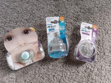 Philips AVENT-set - spenen maat 4 + fopspeen voor pasgeboren beschikbaar voor biedingen