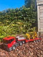 Bruder dieplader Scania met graafmachine, Kinderen en Baby's, Ophalen, Zo goed als nieuw