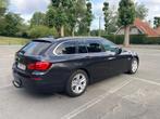 BMW 520d F11, Auto's, Euro 5, Achterwielaandrijving, Zwart, Lederen bekleding