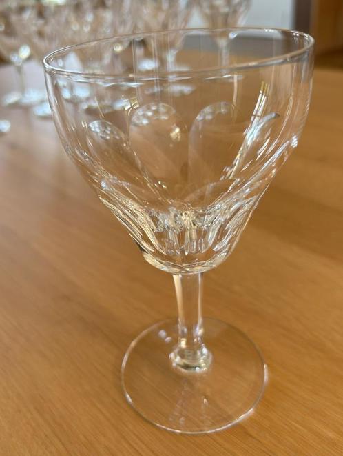 Val Saint Lambert — Set van 12 kristallen waterglazen, Antiek en Kunst, Antiek | Glaswerk en Kristal, Ophalen