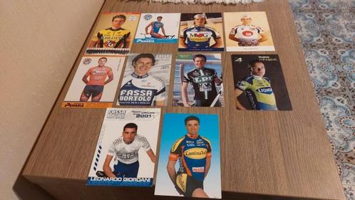 10 Wielerkaarten / Italiaanse wielerteams, Verzamelen, Sportartikelen en Voetbal, Gebruikt, Poster, Plaatje of Sticker, Ophalen of Verzenden