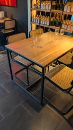 Industriële Horeca Tafels - Massief Eik & Zwart Staal, Ophalen