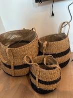 Set van 3 manden nieuw, Ophalen, Overige materialen, Mand, Rond