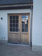 Afrormosia buitendeur, Doe-het-zelf en Bouw, Ophalen, Gebruikt, Buitendeur, Hout