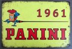 Plaque murale en métal aspect vintage Panini 1961 - 20x30cm, Envoi, Neuf