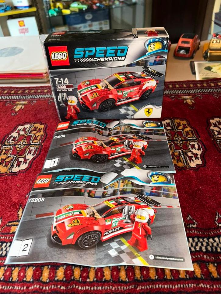 Lego speedchampions 458 italia gt2 75908, Kinderen en Baby's, Speelgoed | Duplo en Lego, Zo goed als nieuw, Lego, Ophalen