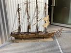 Maquette bateau voilier ancienne 105 x 75 cm, Hobby en Vrije tijd, Modelbouw | Boten en Schepen, Ophalen, Gebruikt
