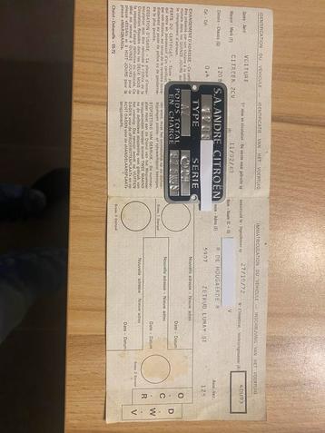 Papier/kentekenbewijs 2 pk beschikbaar voor biedingen