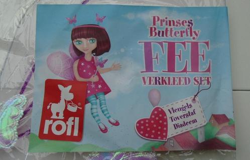 VERKLEED VLINDER FEE 53 cm Nieuw, Kinderen en Baby's, Carnavalskleding en Verkleedspullen, Nieuw, Meisje, Ophalen of Verzenden