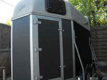 paardentrailer  wijer 2 paarden, Ophalen, Gebruikt, Hout, 2-paards trailer