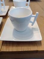Espresso set van 4 kopjes en onderborden, Verzamelen, Ophalen of Verzenden, Gebruikt