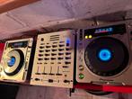 DJ set: 2x Pioneer CDJ-800 MK2 met MP3& JB Systems MX4 mixer, DJ-Set, Utilisé, Pioneer, Enlèvement ou Envoi