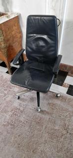 Sedus bureaustoel 1980-1990 leder nachtblauw, Enlèvement, Utilisé, Bleu, Chaise de bureau