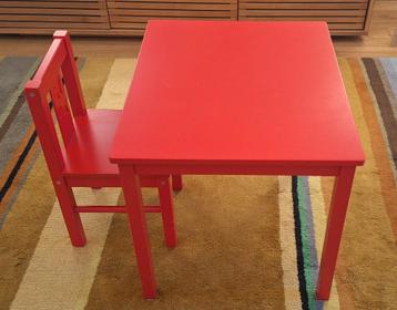 Kindertafel + stoel Ikea (A) beschikbaar voor biedingen