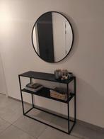 Bijzettafel, Huis en Inrichting, Tafels | Bijzettafels, Ophalen, Metaal of Aluminium, Zo goed als nieuw, 75 cm of meer