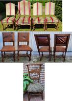 9 antieke harlekijn stoelen - opruimingslot, Antiek en Kunst, Ophalen