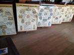5x oude schoolplaat De geschiedenis van Belgie/Vlaanderen, Antiek en Kunst, Antiek | Schoolplaten, Ophalen, Geschiedenis