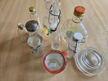 Glazen flesjes set beschikbaar voor biedingen