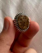 Zilveren ring met „slangenhuid”, Zilver, Ring