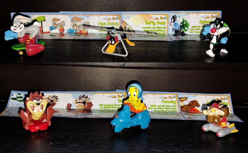 Série complète Looney Tunes Race Pisten Gaudi  + BPZ DE 2010, Enlèvement ou Envoi, Comme neuf, Figurines en plastique dur