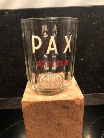 pax opitter geëmailleerd verzamelglas / bierpul / chope beschikbaar voor biedingen