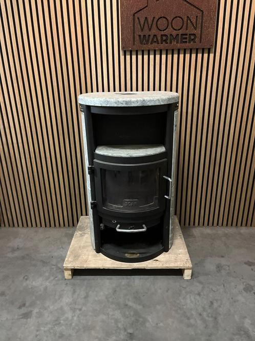 25031 Speksteenkachel Scan 7kw🔥, Huis en Inrichting, Kachels, Gebruikt, Vrijstaand, Houtkachel, Hout, Ophalen