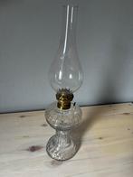 Antieke olielamp in glas, Antiek en Kunst, Ophalen