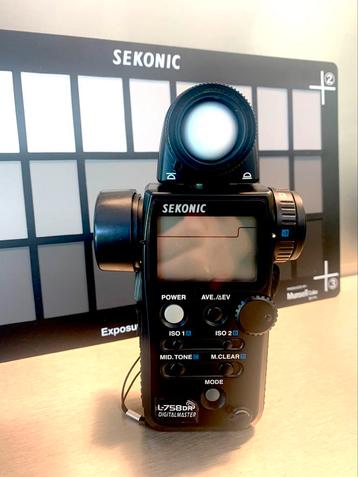 Sekonic L 758 DR lichtmeter + Sekonic Exposure Target II