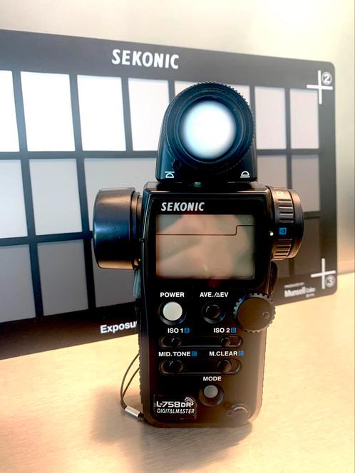 Sekonic L 758 DR lichtmeter + Sekonic Exposure Target II, TV, Hi-fi & Vidéo, Photo | Appareils professionnels, Comme neuf, Enlèvement ou Envoi