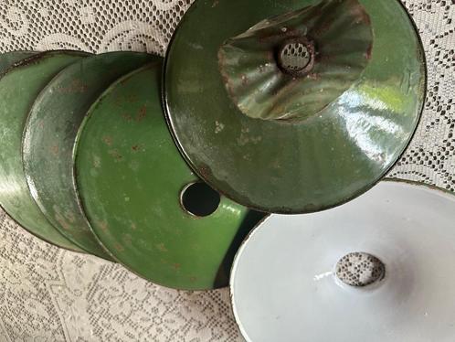 6 email lampkapjes, Antiek en Kunst, Antiek | Email, Ophalen of Verzenden