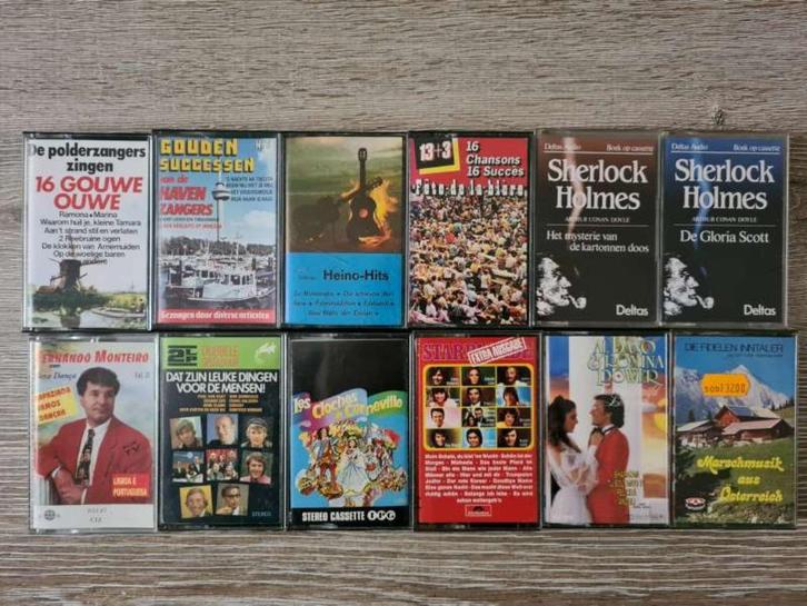 Audio Cassette's , allerlei muziek, Cd's en Dvd's, Cassettebandjes, Gebruikt, Origineel, 2 t/m 25 bandjes, Ophalen of Verzenden