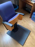 Vintage Bureaustoel (cinemalook), Huis en Inrichting, Bureaustoelen, Ophalen, Gaming bureaustoel, Gebruikt, Blauw