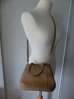 Nathan cognac-beige handtas, Handtassen en Accessoires, Ophalen of Verzenden, Zo goed als nieuw, Beige, Handtas