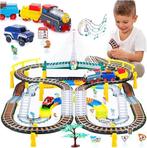 Train électrique Kinderplay avec voiture de course LIVRAISON