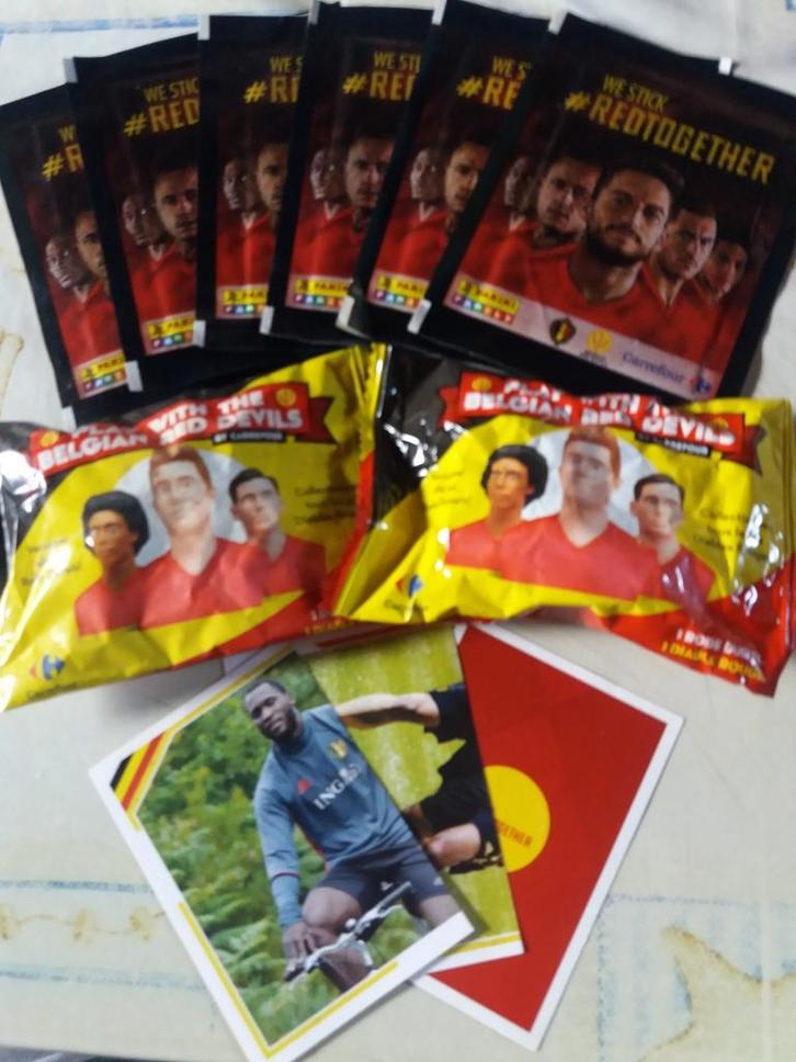 Stickers Red Devils carrefour, Verzamelen, Stickers, Zo goed als nieuw, Ophalen of Verzenden