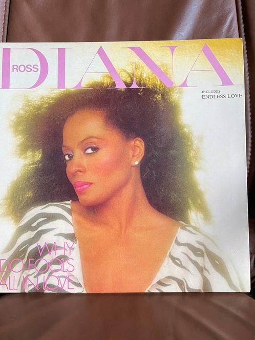 LP Diana Ross - Why do fouls fall in love, Cd's en Dvd's, Vinyl | R&B en Soul, Zo goed als nieuw, Soul of Nu Soul, 1980 tot 2000
