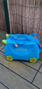 Trunki reiskoffer, Wieltjes, Blauw, Zo goed als nieuw, Ophalen