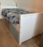 Kinderbed Bopita met bedlades- 90x200cm, in goede staat, Huis en Inrichting, Slaapkamer | Bedden, Ophalen, Zo goed als nieuw, Verstelbaar