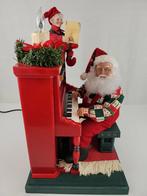zeer leuke kerstman met piano en cassettespeler, Diversen, Kerst, Ophalen of Verzenden, Zo goed als nieuw