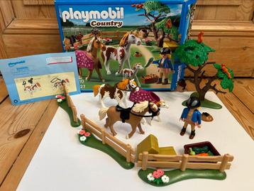 Playmobil - 5227 Paddock avec famille de chevaux 